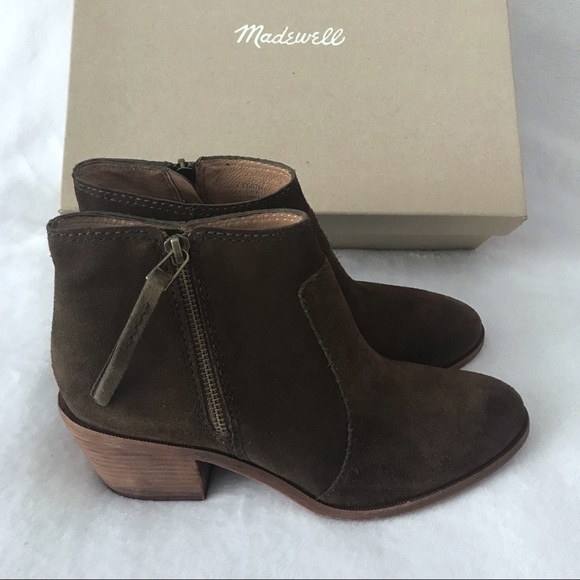 Madewell Janice Side Zip Suede Ankle Boots - Picture 3 of 10